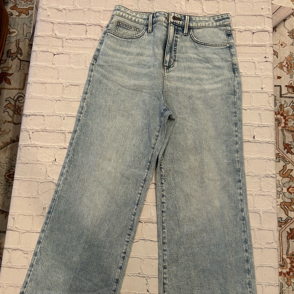 LC Lauren Conrad Light Wash Wide Leg Jeans